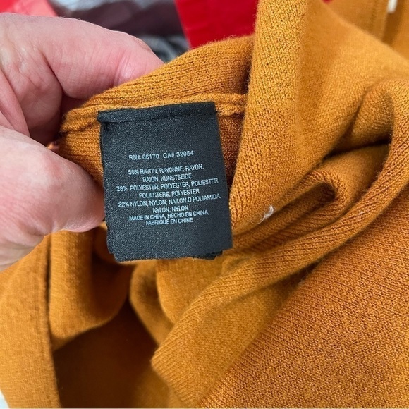 Anthropologie Moth Tunic Sweater Size XS Rust/ Burnt Orange Boho - Picture 9 of 10